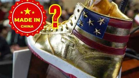 are trump gold sneakers made in china